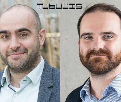 Foto: Dominik Schumacher, CEO und Mitbegründer von Tubulis (rechts) neben Mitgründer Dr. Jonas Helma-Smets, CSO