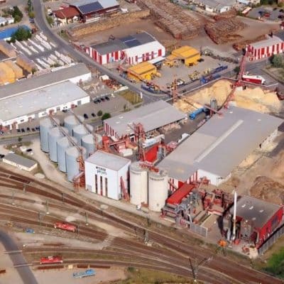 Foto: Das Werk von Wismar Pellets