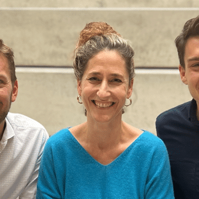 Foto: Das Gründungsteam von CIRCULAR REPUBLIC: Dr. Matthias Ballweg, Dr. Susanne Kadner und Niclas-Alexander Mauß (c) UnternehmerTUM GmbH