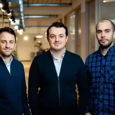 Foto: Die Payrails-Gründer Emre Talay, Orkhan Abdullayev und Nicolas Thouzeau