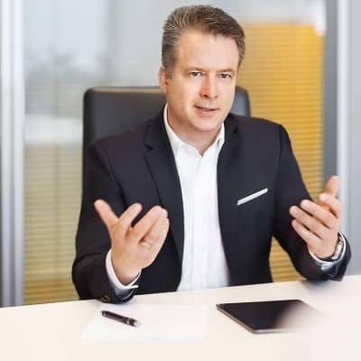 Photo: Dr. Lars Brzoska, CEO of Jungheinrich, Hamburg