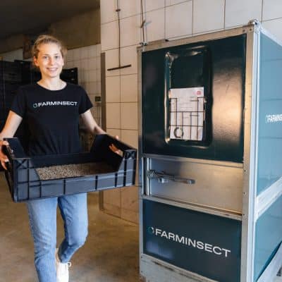Photo: Employee of FarmInsect GmbH