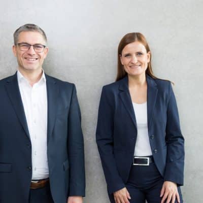 Photo: Sascha Groß and Jana Schönfeld, Managing Directors of the Hettich Group (Photo © Hettich)