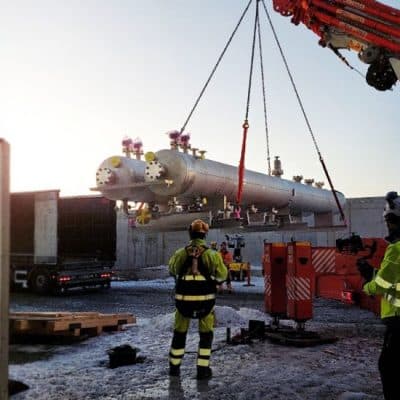 Photo: SUNFIRE installs Finland's first industrial-scale electrolysis plant (Photo © Sunfire GmbH)