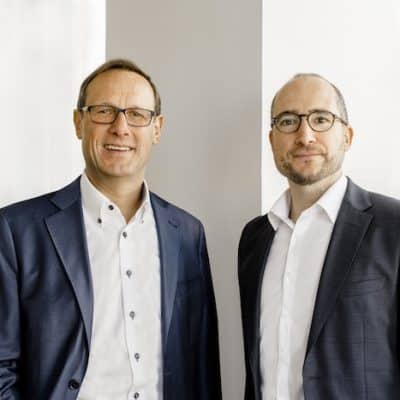 Photo: Jürgen Zabel and Dr. Steffen Huth are the managing directors of BMH Beteiligungs-Managementgesellschaft Hessen mbH