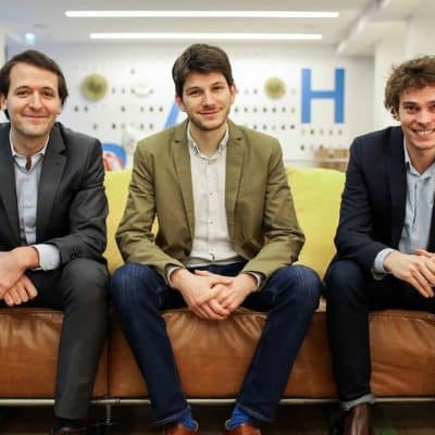 Photo: Doctolib co-founders (from left): Stanislas Niox-Chateau (CEO), Ivan Schneider and Ivan Jessy