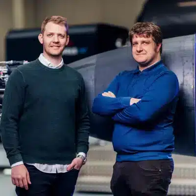 Photo: Co-founded Isar Aerospace in 2018: Daniel Metzler (l.) and Josef Fleischmann (© Isar Aerospace)
