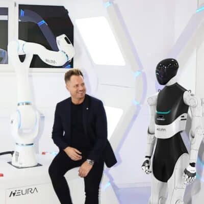 Photo: David Reger, founder and CEO of NEURA Robotics (Photo © Neura Robotics)