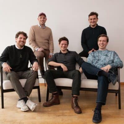 Foto: Die Gründer von Nelly (v.l.): Niklas Radner, Tobias Heuer, Lauritz Seibel, Rasmus Schultz, Lukas Eicher