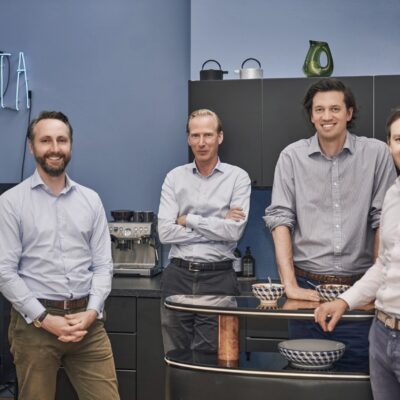 Photo: Management of Liberta Partners: Dr. Peter Franke, Florian Korp, Dr. Christian Szczesny, Nils von Wietzlow (© Liberta)